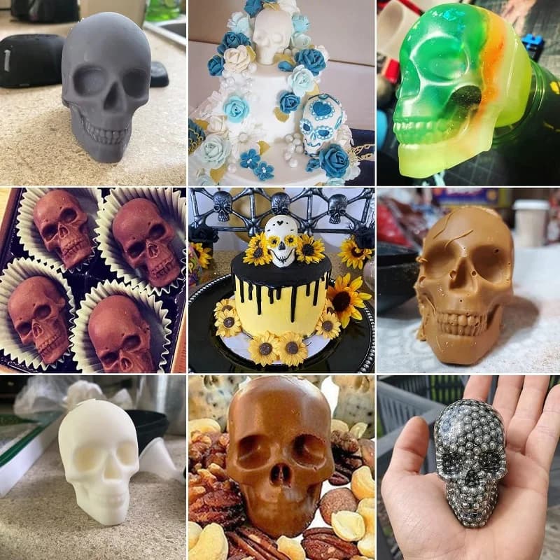 3D galvaskausa ledus bumbiņas forma